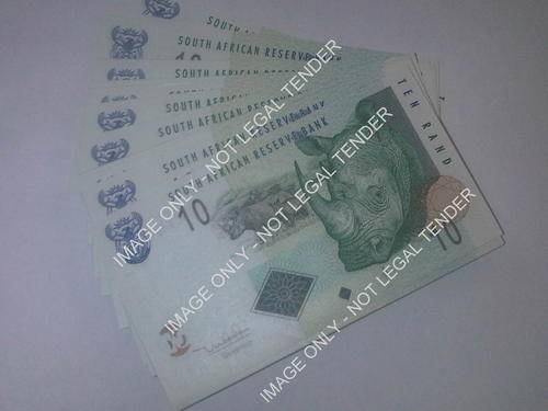 UNC Mboweni R10 Notes - Numerical Order