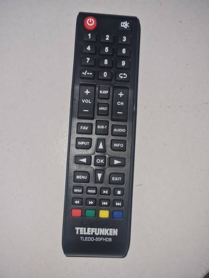 TELEFUNKEN TLEDD-50FHDB REMOTE CONTROL
