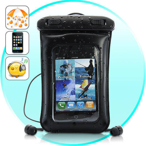 Waterproof Case for iPhone, iPod Touch, Android Smartphones with Waterproof Earphones - A99