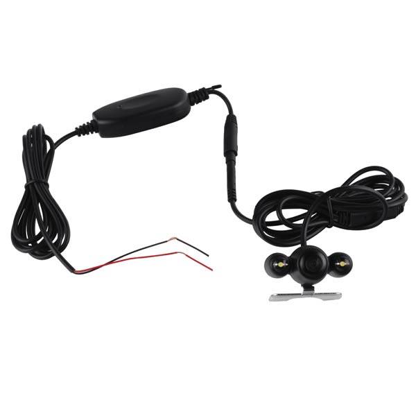 Electromann - Waterproof Wireless 2-LED Night Vision Rear View Camera for Car DVD