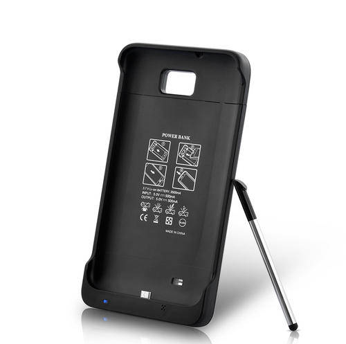 Electromann - Slim Battery Case for Samsung Galaxy Note (3500mAh, Black) - A133