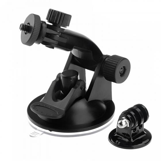 ction Cup Mount+Tripod Adapter for GoPro - GPS - Dash Camera - Video Camera