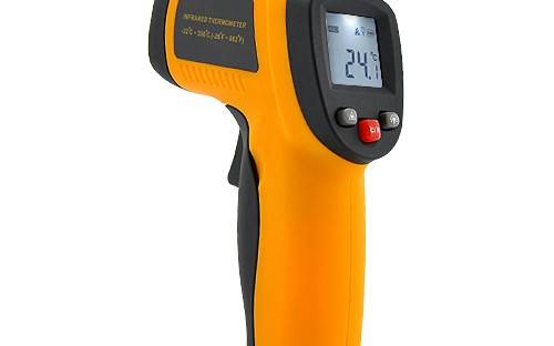 Non-Contact Infrared Thermometer with Laser Targeting and LCD Display ELHM-H49