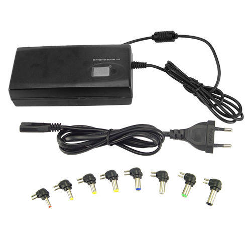 Multi-voltage AC/DC Power Adapter for Laptops + Media Devices
