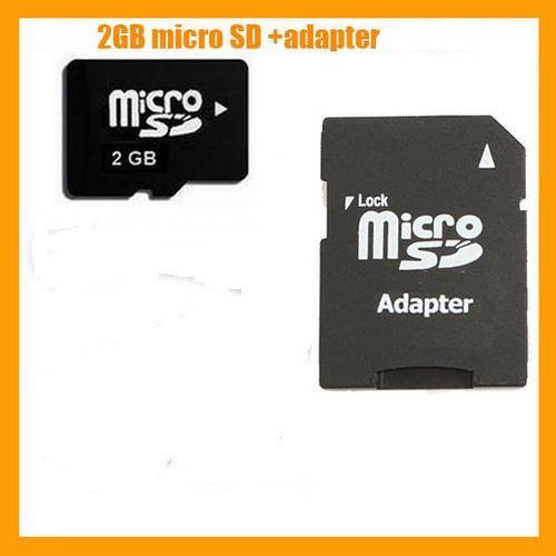 2GB MicroSD Micro SD TF Memory Card+Adapter
