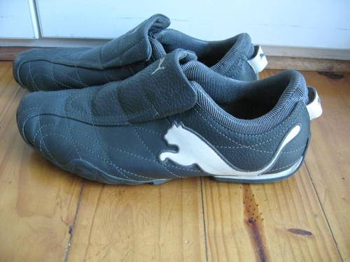 GENUINE LEATHER PUMA TRAINERS - SIZE 6