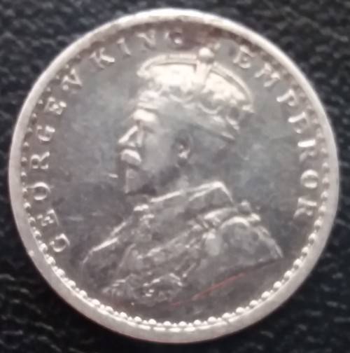 1912 INDIA 2 ANNNAS  SILVER COIN - BOMBAY MINT