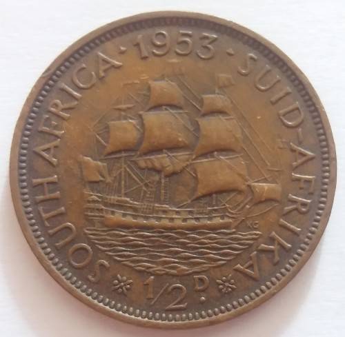 SAU 1953 HALF  PENNY - VERY  DECENT COIN