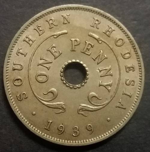 SOUTHERN RHODESIA   1939  PENNY / 1P