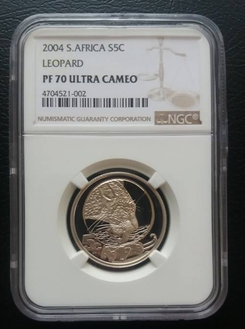 2004 5C ¼ oz Silver Leopard PF70 Ultra Cameo  - Top of the  Pops - Best there is