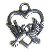 Charm Kissing Doves, sold individually