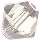 Facetted Bicone Bead 6mm Crystal Clear, pack of 100pcs