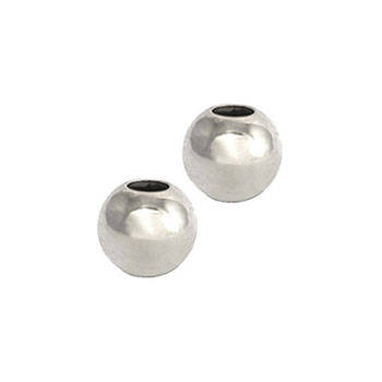 Crimp Beads Round 2mm Silverplated, pack of 200pcs