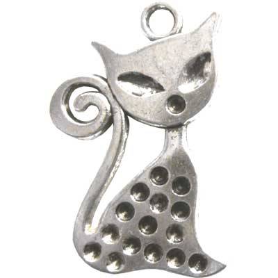 Lot of 2pcs Cat Charms 31x20mm