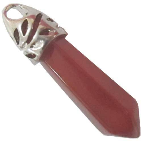 Carnelian Pendulum; about 8mm wide; 36mm long