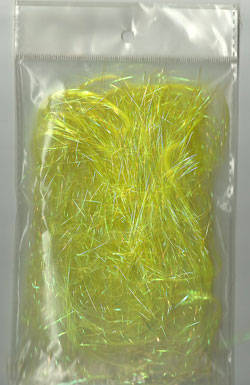 Metallic Yellow Angel Hair Tinsel for Crafting or Party Decoration (per swatch)