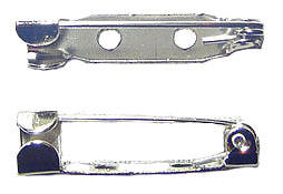 25x5mm Silver Metal Brooch Back