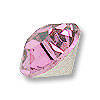 CLEARANCE SALE on 6mm Light Pink Foil-backed Acrylic Facetted Chaton Rhinestone - Pack of 25 pcs