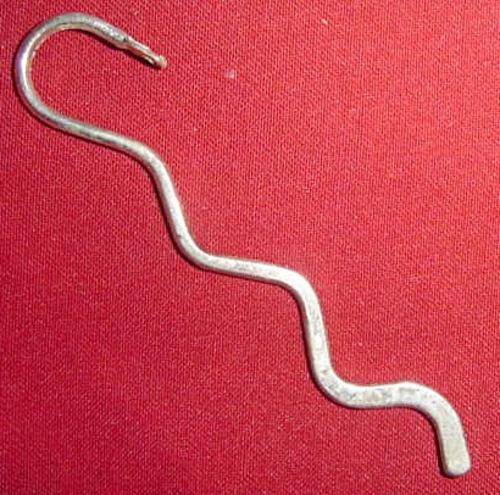 84mm Lead Free Tibetan silver bookmark with forward facing loop