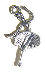 25mm Lead Free Tibetan Silver Hula Girl Charm