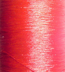 10 meters Carded Offcuts RED Fine Beading Silk Thread