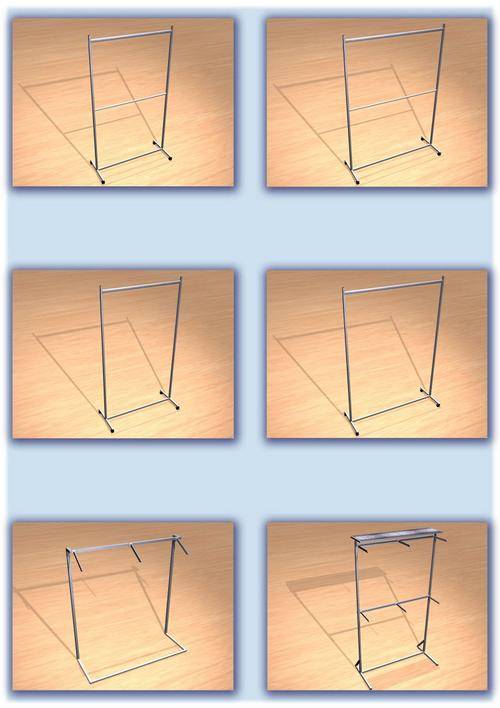 Heavy Duty Mobile Garment Rails (Double)