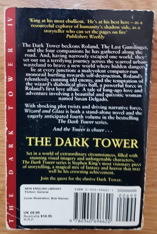 Wizard and Glass (The Dark Tower Volume. IV )   Stephen King  (Horror).