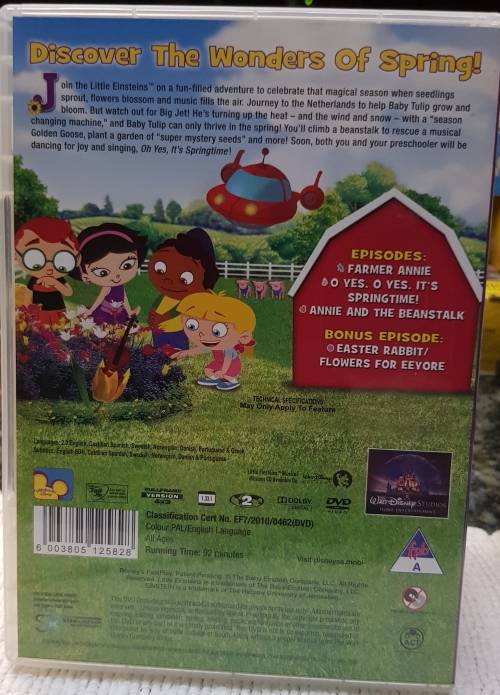 Kids DVD   Little Einsteins, Oh Yes its Springtime. Good, clean condition.