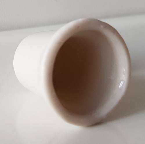 A Vintage collectors thimble. A porcelain Thimble with painted flowers