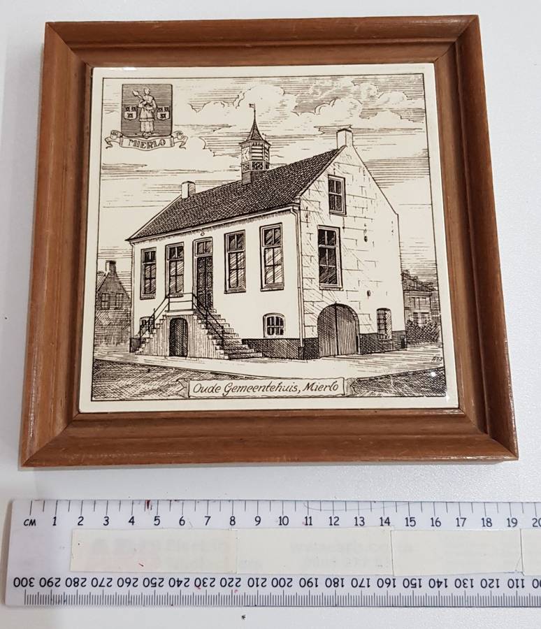 Vintage Dutch Framed Tiles.