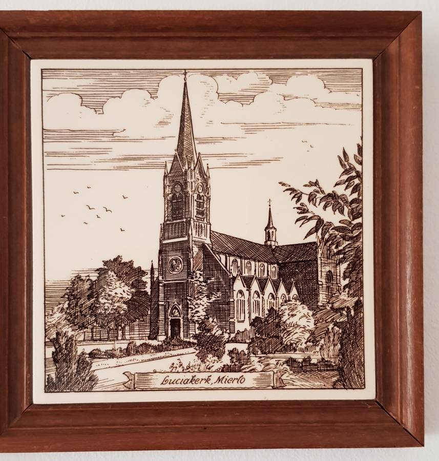 Vintage Dutch Framed Tiles.
