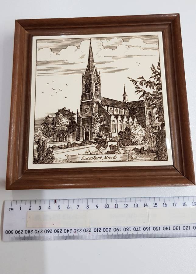 Vintage Dutch Framed Tiles.