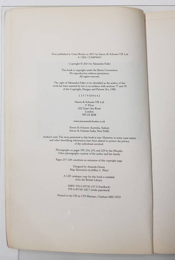 Cocktail Hour Under the Tree of Forgetfulness  Alexandra Fuller.