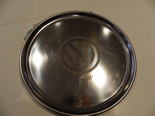 Stainless Steel Round Butlers Tray.  Golf series 4.