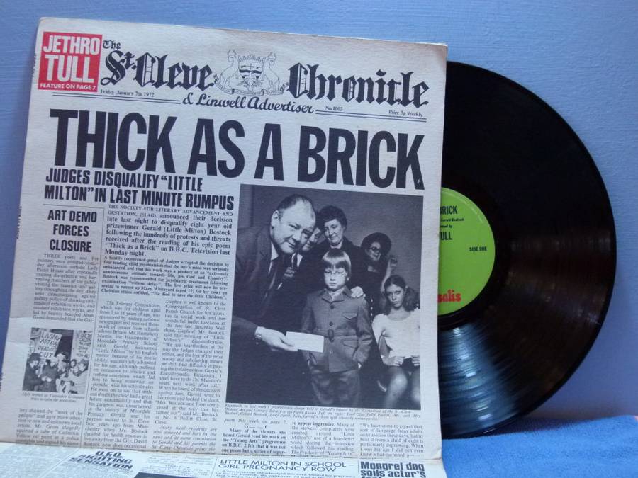JETHRO TULL  -  Thick As A Brick  -  UK Pressing