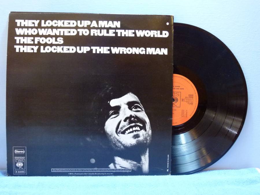 LEONARD COHEN  -  Songs Of Love And Hate  -  Dutch Pressing