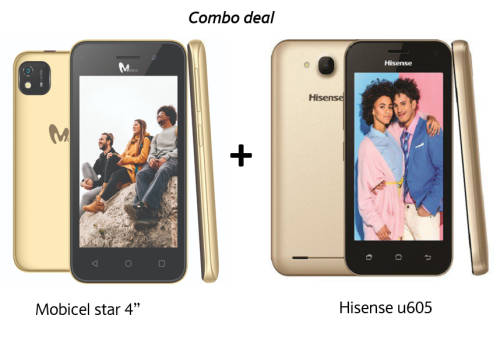 Mobicel star  + Hisense u605 Combo deal