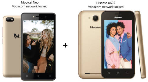 Mobicel neo + Hisense u605 combo deal (both vodacom network locked)