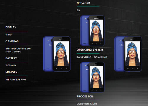 Hisense U605 8GB Dual Sim - Gold  (Vodacom Network)