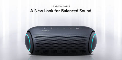 LG XBOOM GO PL7 Bluetooth speaker - Black with Meridian Audio