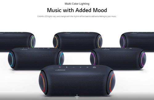 LG XBOOM GO PL7 Bluetooth speaker - Black with Meridian Audio