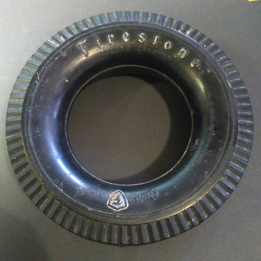 FIRESTONE TYRE ASHTRAY - No glass