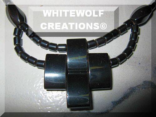 HEALING HEMATITE NECKLACE 45 CM
