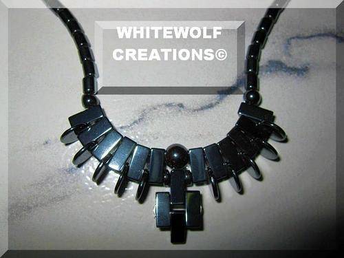 HEALING HEMATITE NECKLACE 45 CM