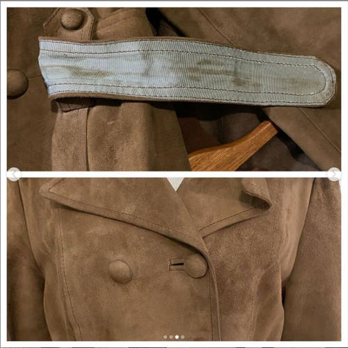 Sweet Vintage Suede Trench Coat