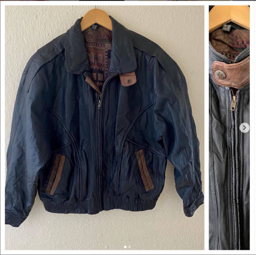 1980's Leather Bomber Jacket