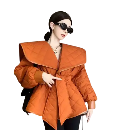 Casual Padded Jacket - ORANGE / L