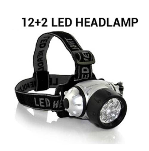 12+2 LED HEAD LAMP