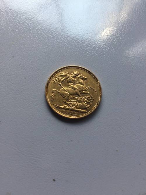 1892 Gold Great Britain Sovereign Jubilee