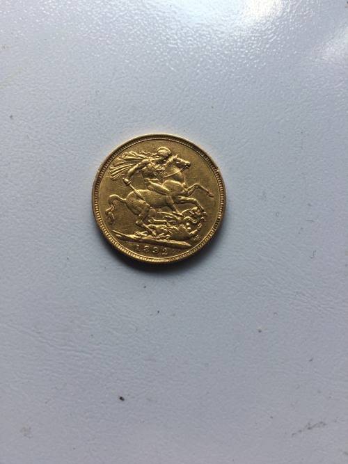 1892 Gold Great Britain Sovereign Jubilee